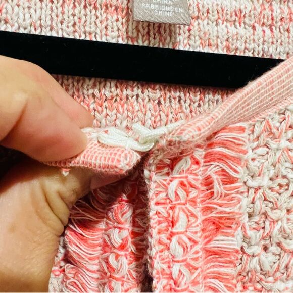 Chico’s Women’s Fringe Trim Pocket Cardigan in Pretty Pink Sz 2 (US L/12-14) NWT - Picture 11 of 14